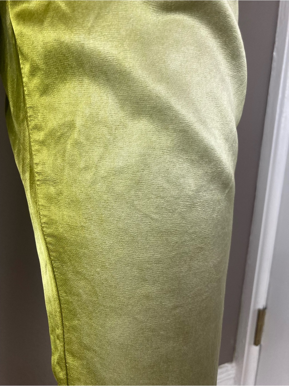 Gianfranco Ferré Jeans Chartreuse Satin Trousers - Picture 14 of 14